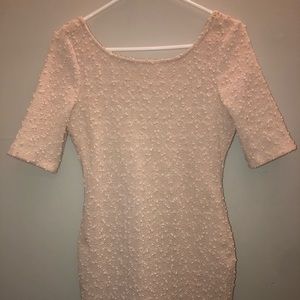 Light rose gold short dress